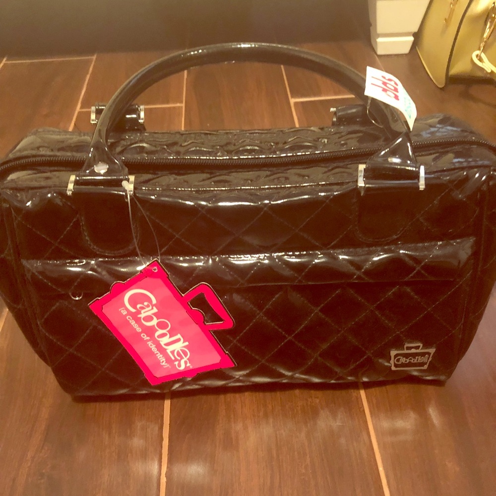 Black makeup bag